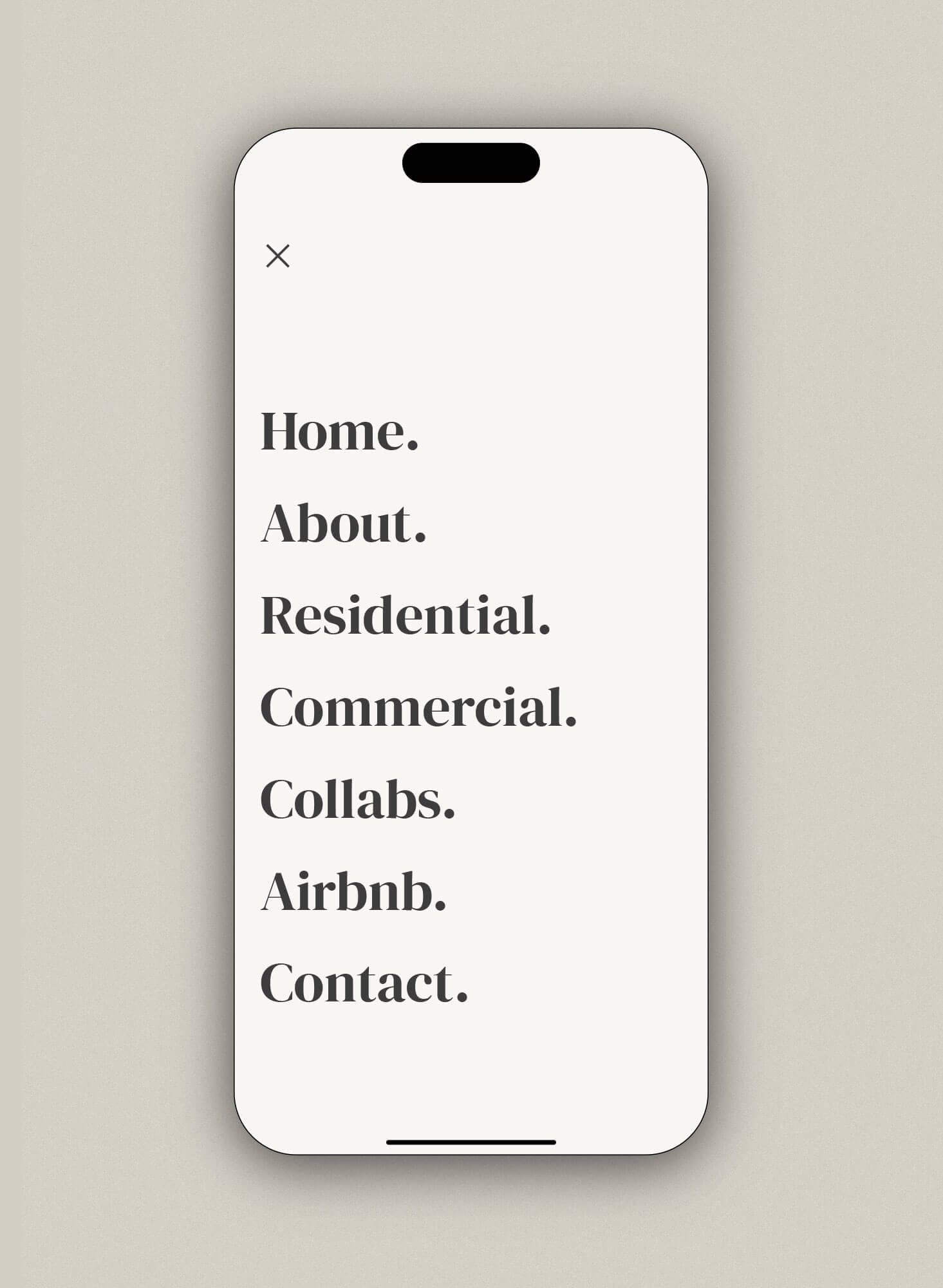 Responsive website design for Megan Ace Interiors, an interior designer based in Worcester — created by Larch